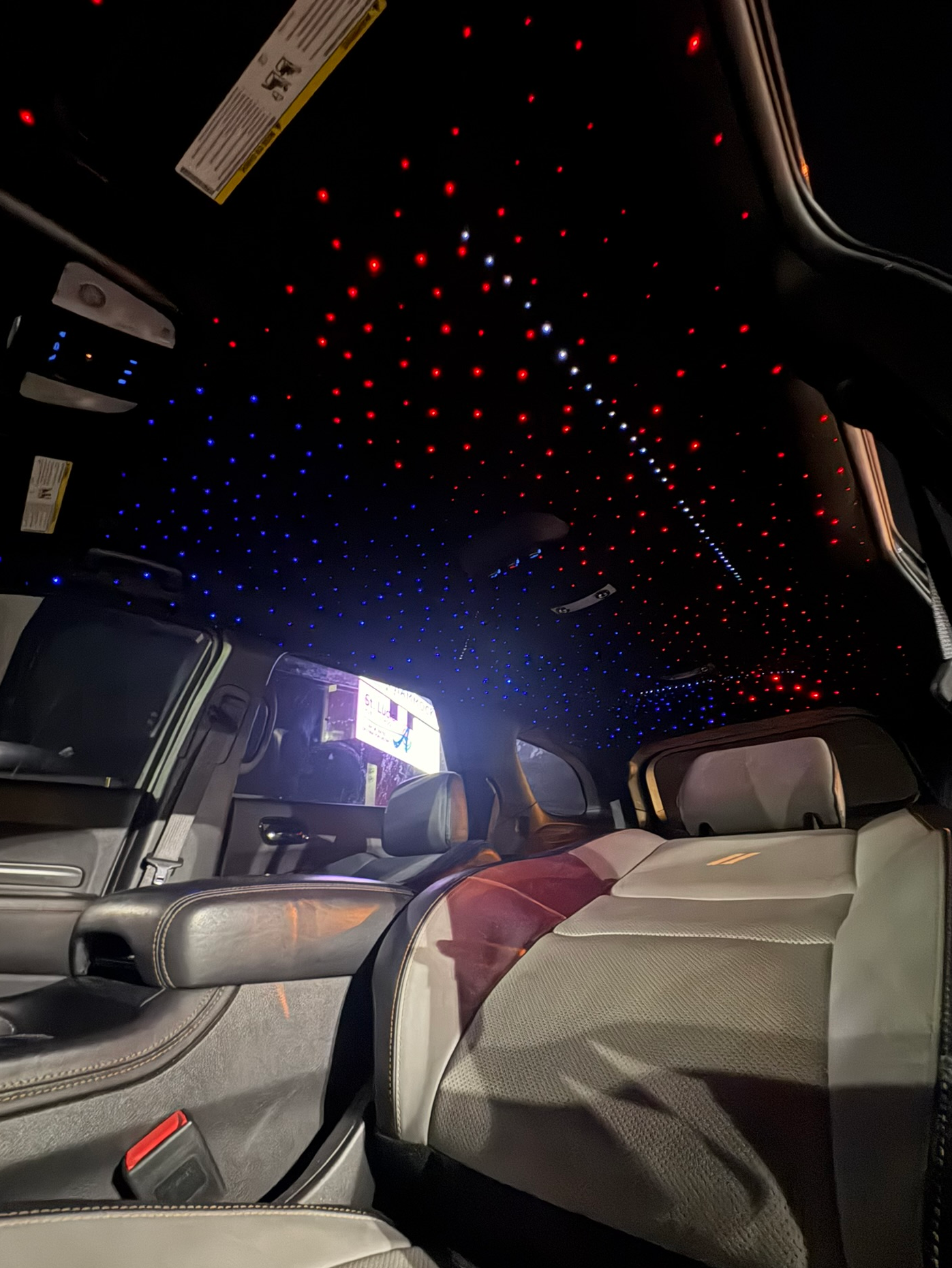 Starlight headliner installation